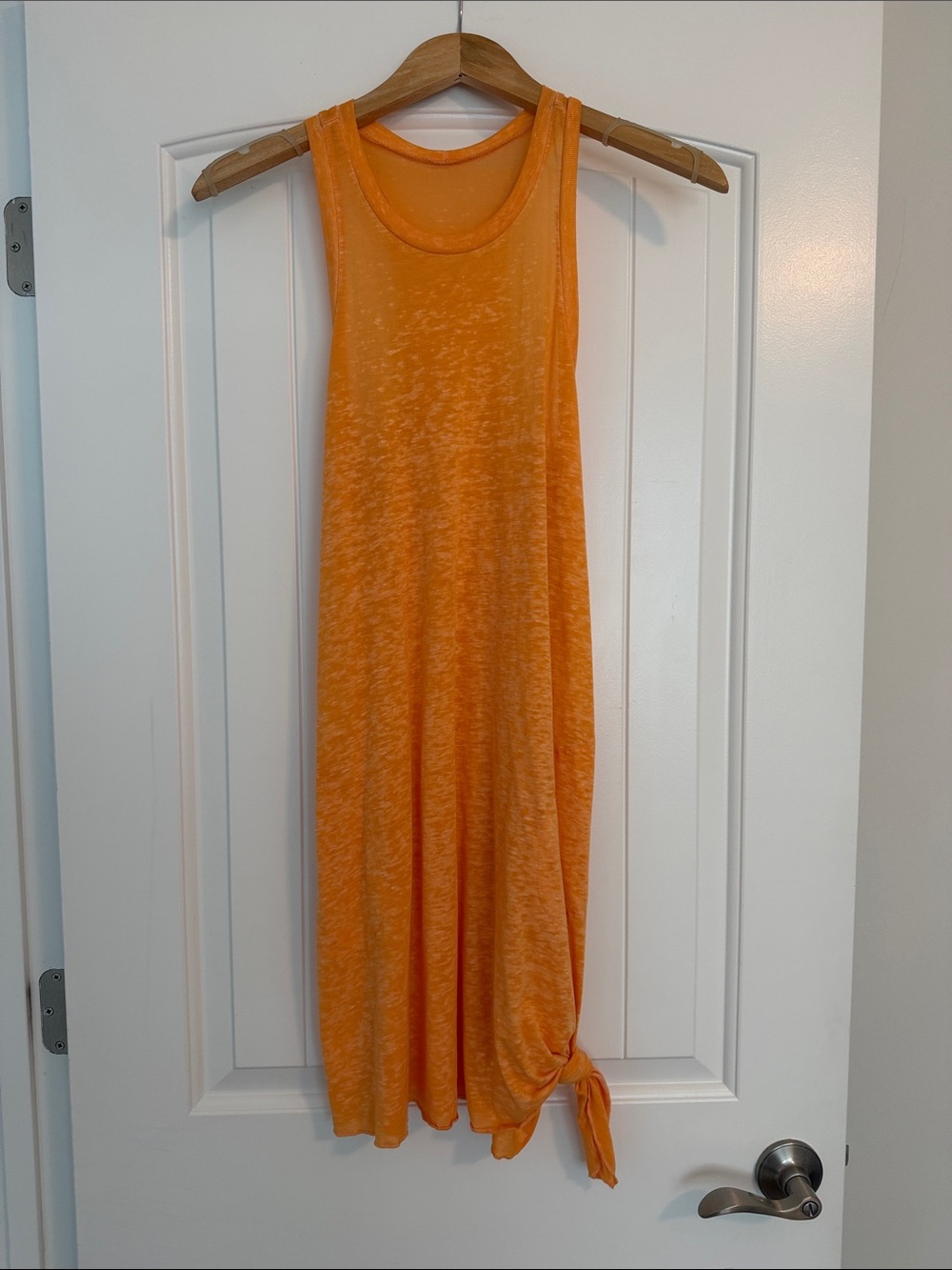 Beca by Rebecca Virtue Orange Side Knot Cover-Up Dress – Size Medium